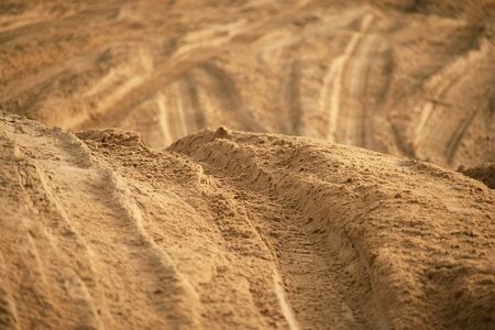 Tracks in sand