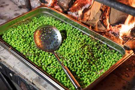 Pea trayの写真素材