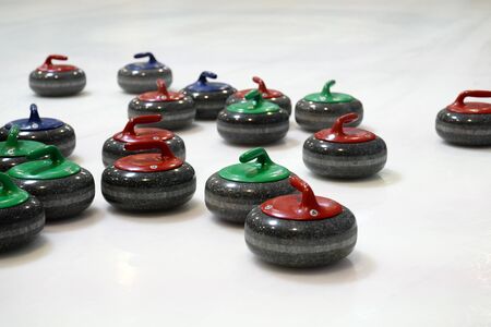 Curling stones. Winter sports