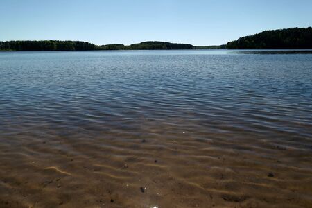 Lake horizon sceneの写真素材