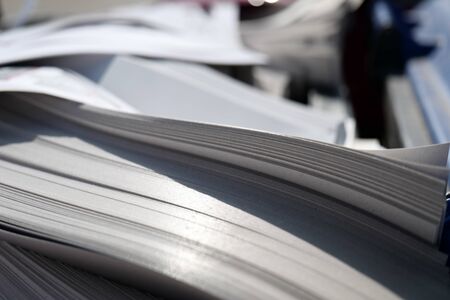 Pile of paperの写真素材