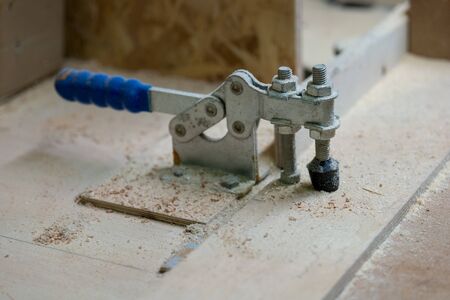 Dusty wood fastenerの写真素材