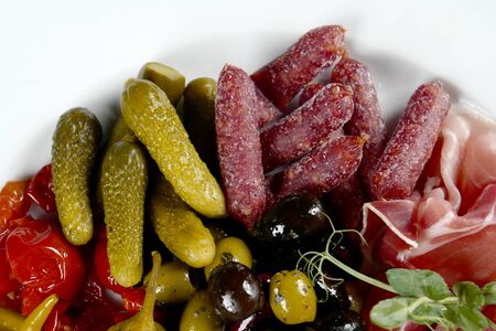 Top view of meatの写真素材