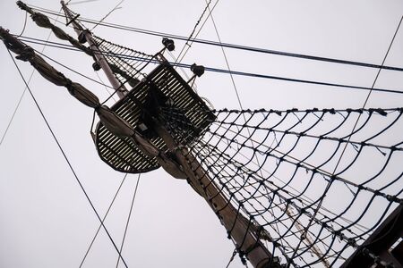 Sailing ship poleの写真素材