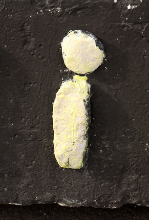 Letter i. On black backgroundの写真素材