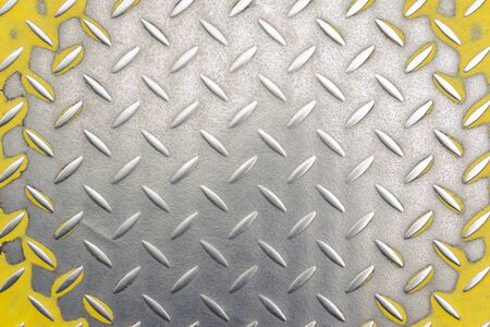 texture background of metal time polished old plate. industrial concept. old metal floorの写真素材