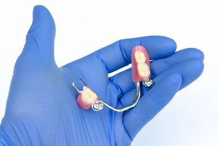 orthopedic dentistry. removable prosthetics. prosthetics with clasp prostheses. removable lower jaw...