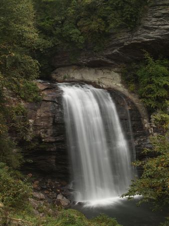 Looking Glass Falls, North Carolinaの写真素材