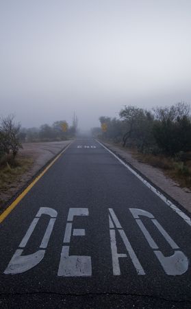 Dead End Roadの写真素材