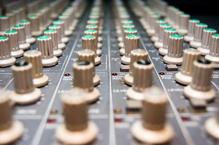 closeup of a studio mixerの写真素材