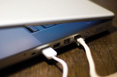 Laptop Keyboard with blue light from lcdの写真素材