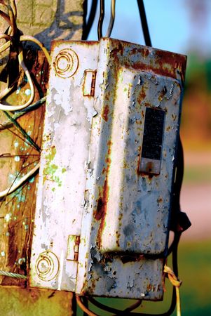 old-rusty Electricity control.の写真素材