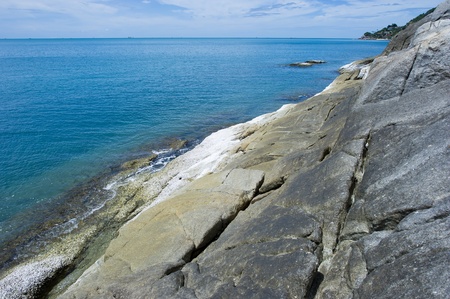 Ocean cliff shot at Samui island in Thailand.の写真素材