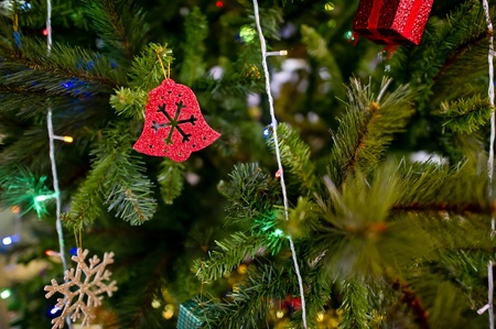 Christmas Ornament hanging on Christmas tree.