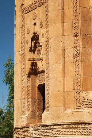 Closer view onto the facade of the Halime Hatun tomb, grave, mausoleum, Halime Hatun Kの写真素材