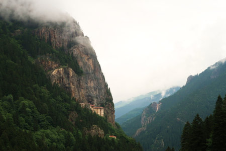 View onto the Sumela, Sの写真素材