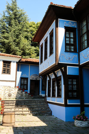 The Hindliyan House, an example of National Revival Architecture and its beautiful courtyard, Plovdiv, Plovdiv, Bulgaria 2022の写真素材