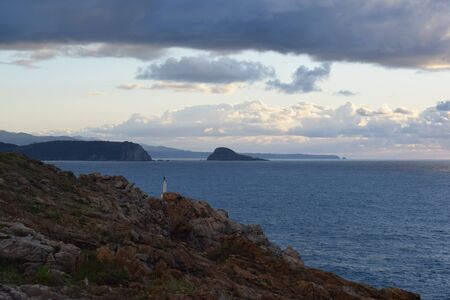 view of the coast of Avil?s, Asturias, Spainの写真素材