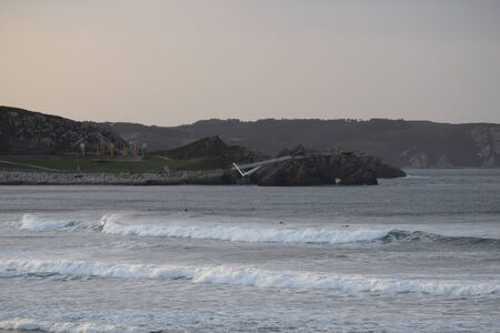 view of the Salinas coast from the beachの写真素材