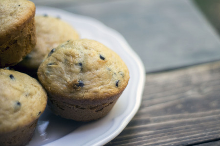 Close-up of sweet home-made muffinsの写真素材