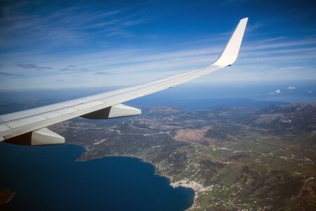 Beautiful landscape of the coast of Greeceの写真素材