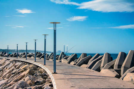 boats in marinaの写真素材