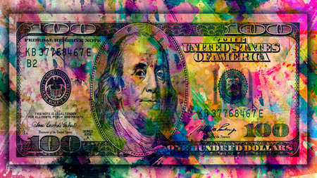money on a wall art house