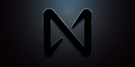 near cryptocurrency coin on colorful background, cryptocurrency conceptの写真素材