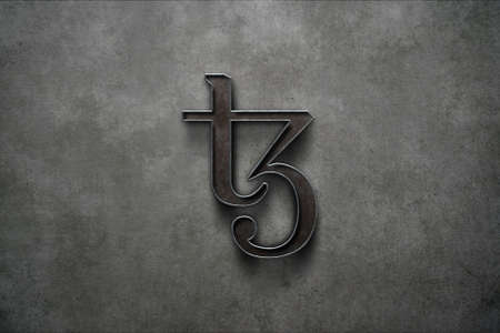 bitcoin cryptocurrency coin on colorful background, cryptocurrency conceptの写真素材