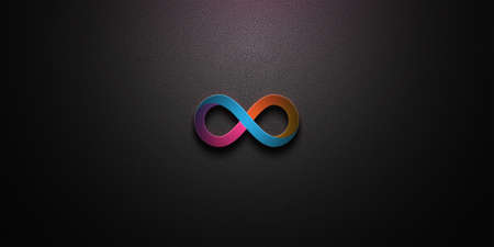 cryptocurrency coin on colorful background, cryptocurrency conceptの写真素材