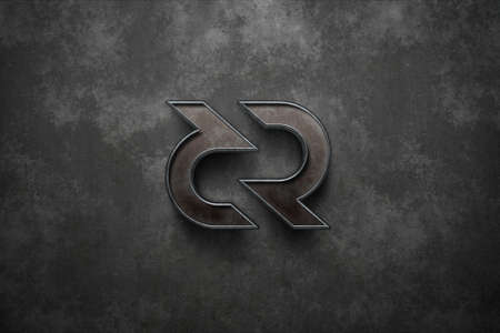 3D rendering decret cryptocurrency coin on colorful background, cryptocurrency concept color artの写真素材