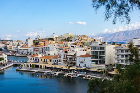 view of the port crete, Greeceの写真素材