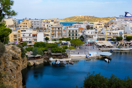 view of the port crete, Greeceの写真素材