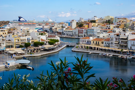 view of the port crete, Greeceの写真素材