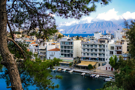 view of the port crete, Greeceの写真素材
