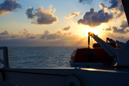 industrial station sea portの写真素材