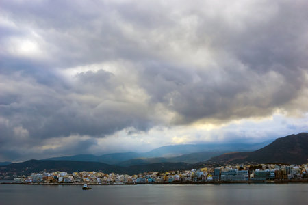 view of the port crete, Greeceの写真素材