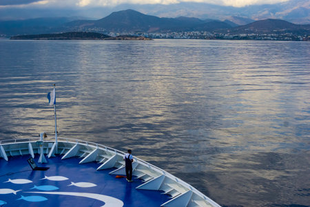 boat in the seaの写真素材