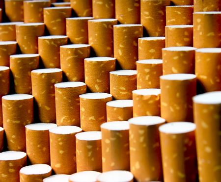 Cigarettes backgroundの写真素材