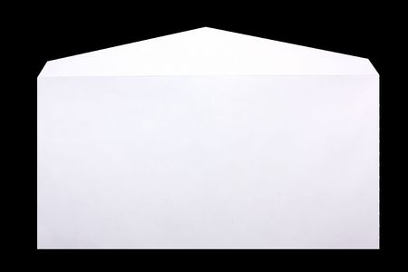 envelope on black backgroundの写真素材