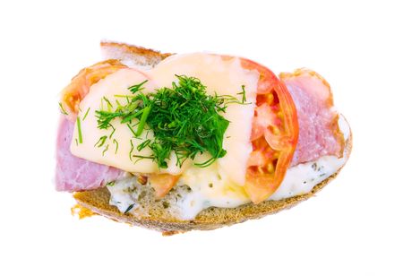 Sandwich isolated on white backgroundの写真素材