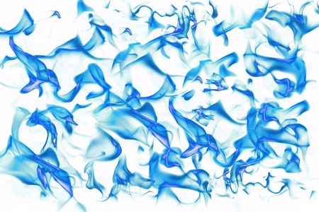 gas flame on white backgroundの写真素材