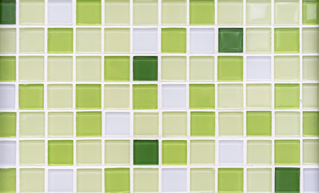 Mosaic tiles in the interior of the bathroom. Background of ceramic tiles mosaic.