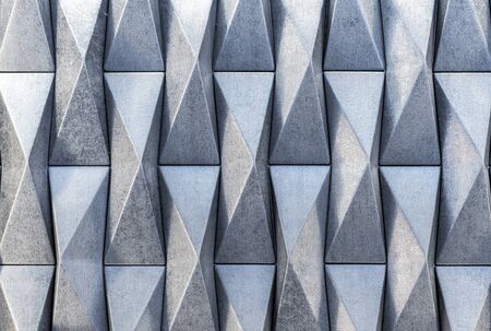 Wall panel with 3D effect for design and decoration. Volumetric texture.の写真素材