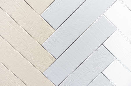 Beige and gray ceramic tiles with wood texture.