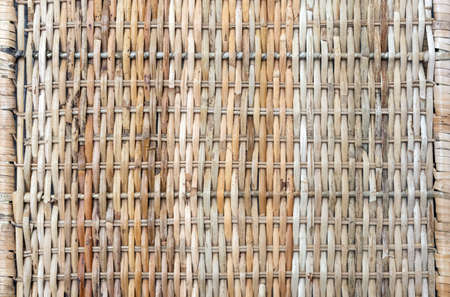 Wicker texture. Background of reed weaving. Rough weaving from straw.