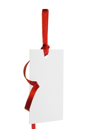 	Blank price label isolated on whiteの写真素材