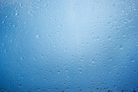 Drops on a glass surfaceの写真素材