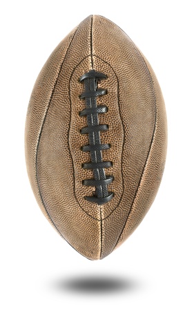 Ball for american football isolated on whiteの写真素材