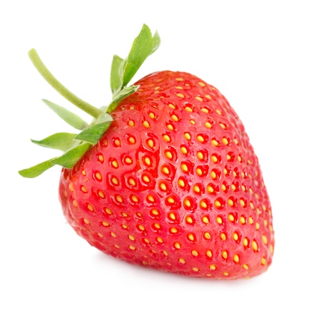 Strawberry isolated on whiteの写真素材